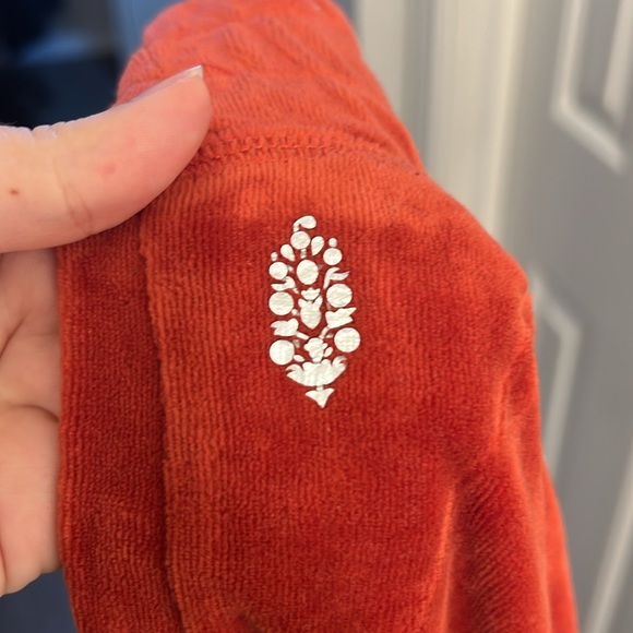 FP Movement Pumpkin Spice Velour Flare Sweatpants High Waisted NO POCKETS - Picture 3 of 3